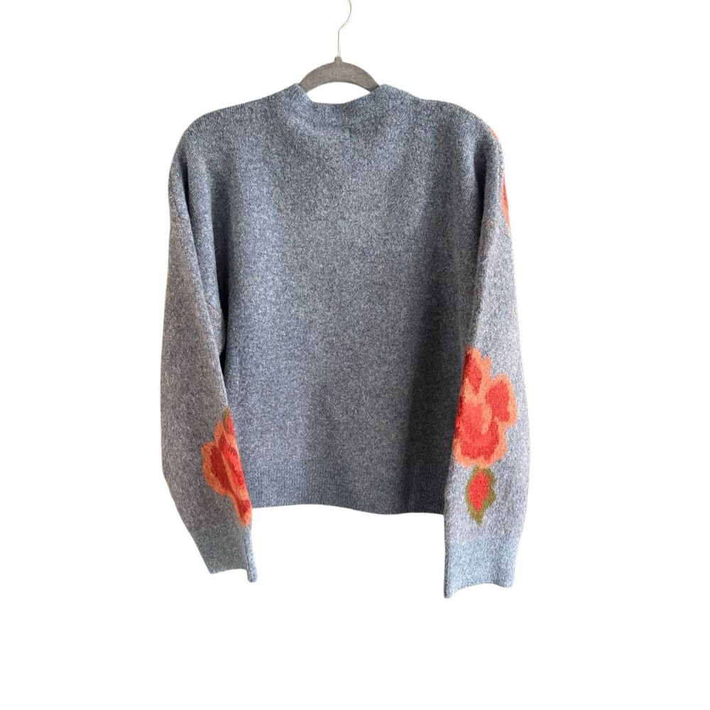 Natural Life Womens Blue Rosie Jacquard Wool Blend Pullover Sweater Size Large - Picture 4 of 9